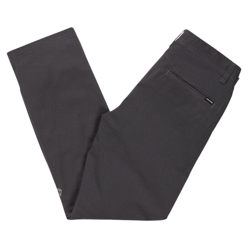 Volcom Frickin Modern Fit Chino Pants Mens 32 Charcoal Heather Grey Skate Slacks - Picture 3 of 4